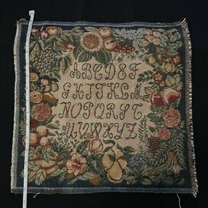 Vintage Tapestry Alphabet Sampler